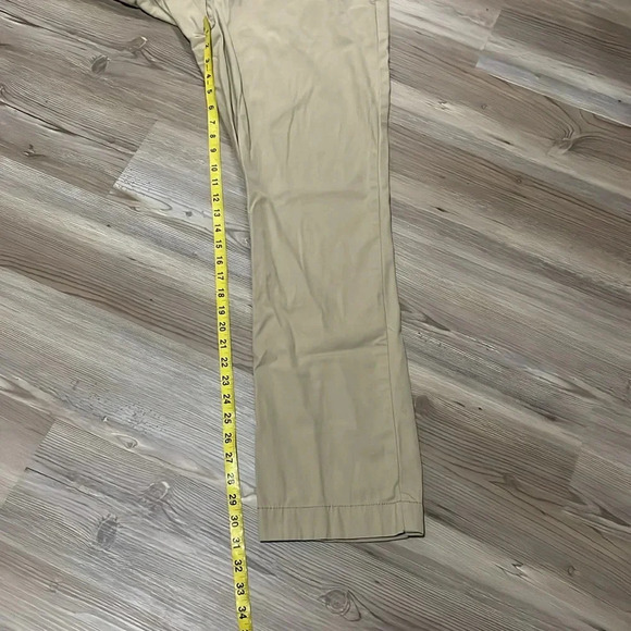 Tommy Hilfiger Chino Pants Custom Fit Khakis Straight leg Mens size 34 X 32 Tan - Picture 7 of 12